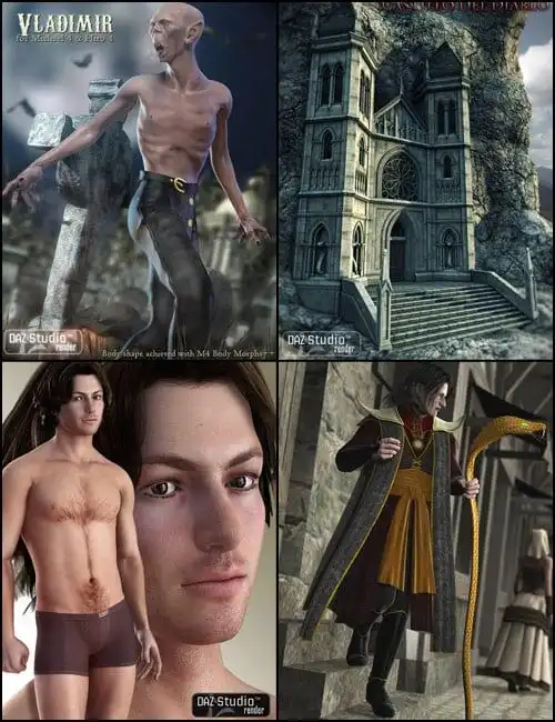 Vampire Castle Bundle_DAZ3DDL