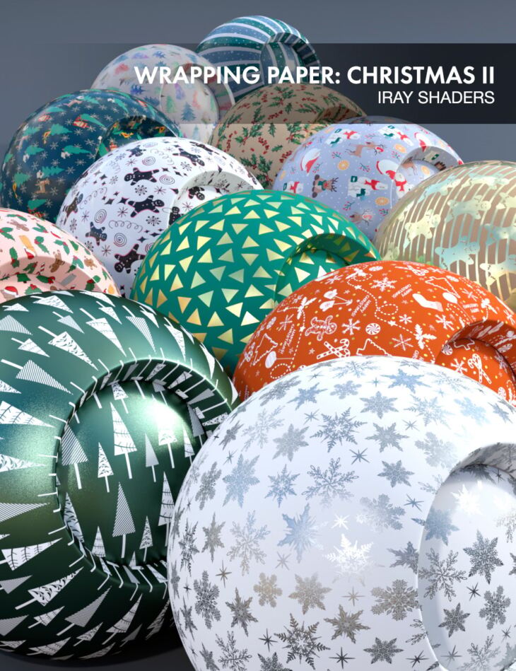 Wrapping Paper: Christmas II_DAZ3D下载站