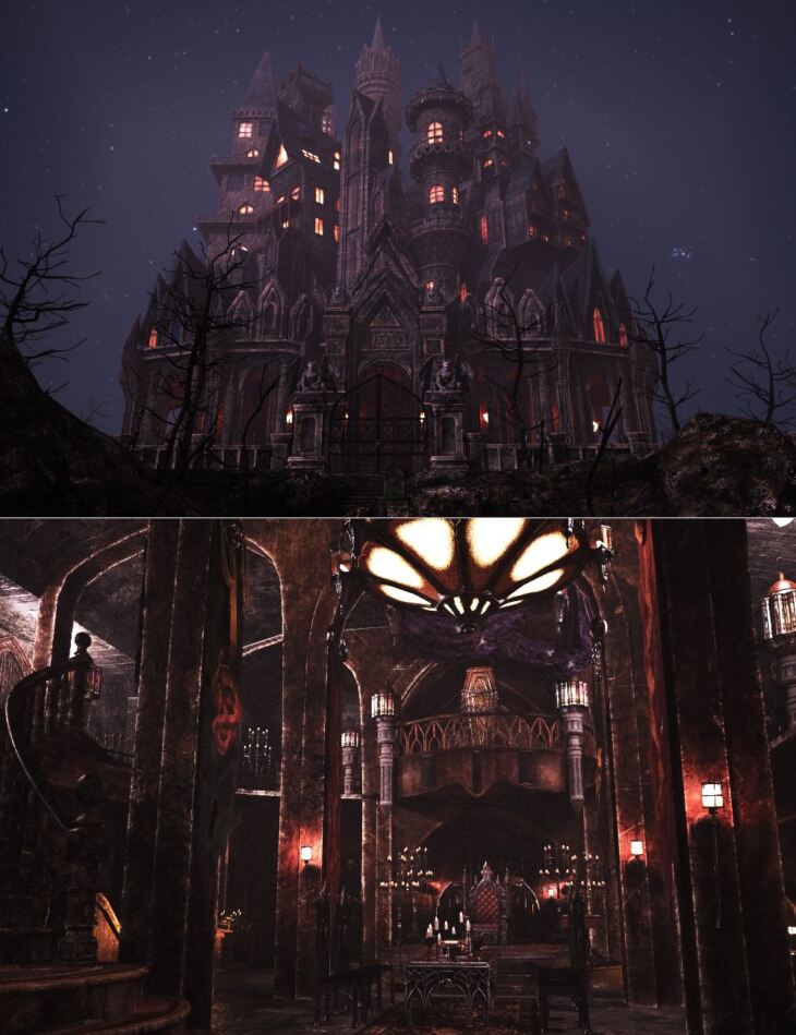 XI Dark Vampire Castle_DAZ3D下载站