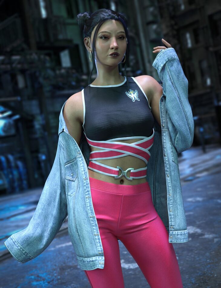 Yuko dForce OVZ Outfit for Genesis 9_DAZ3DDL