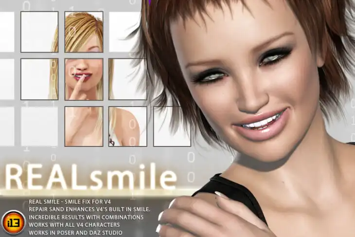 i13 REAL Smile_DAZ3D下载站
