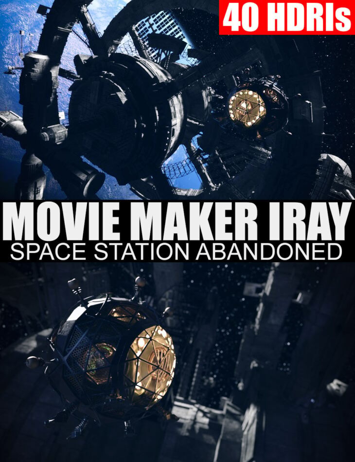 40 HDRIs – Movie Maker Iray – Space Station Abandoned_DAZ3D下载站