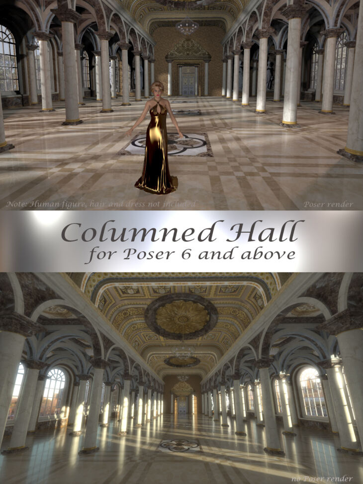 AJ Columned Hall_DAZ3D下载站