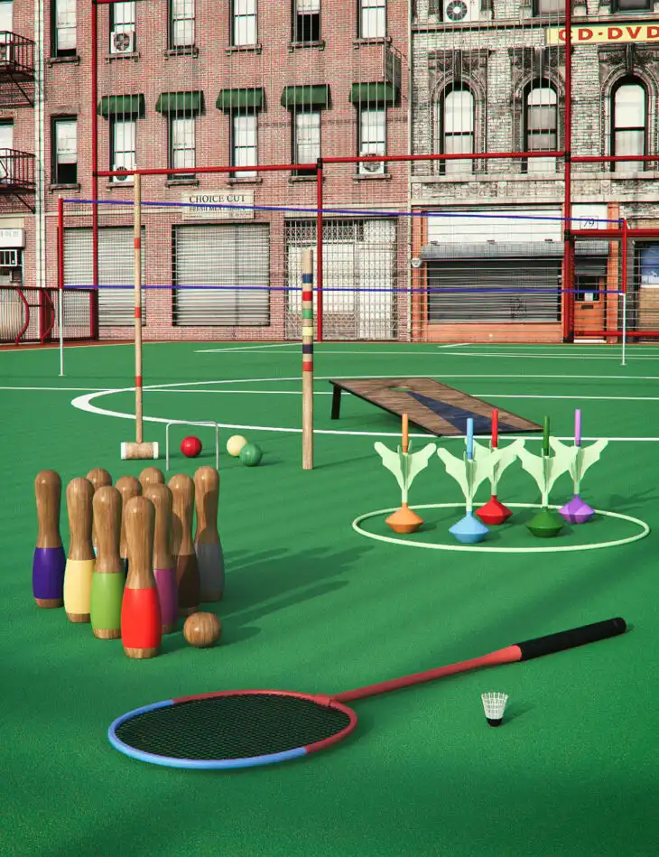 Backyard Games_DAZ3D下载站