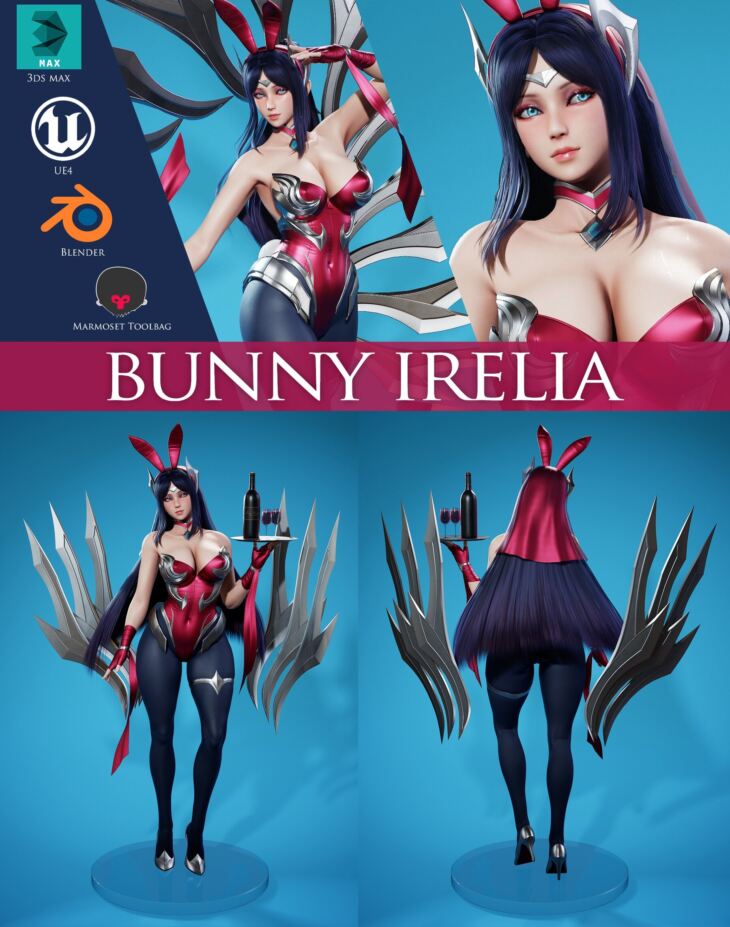 Bunny Irelia – Game Ready_DAZ3D下载站