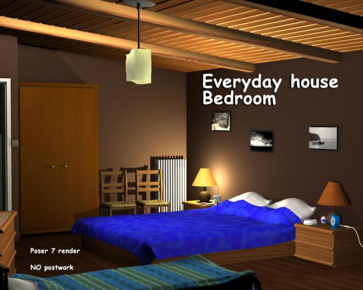 Everyday House – Bedroom_DAZ3DDL