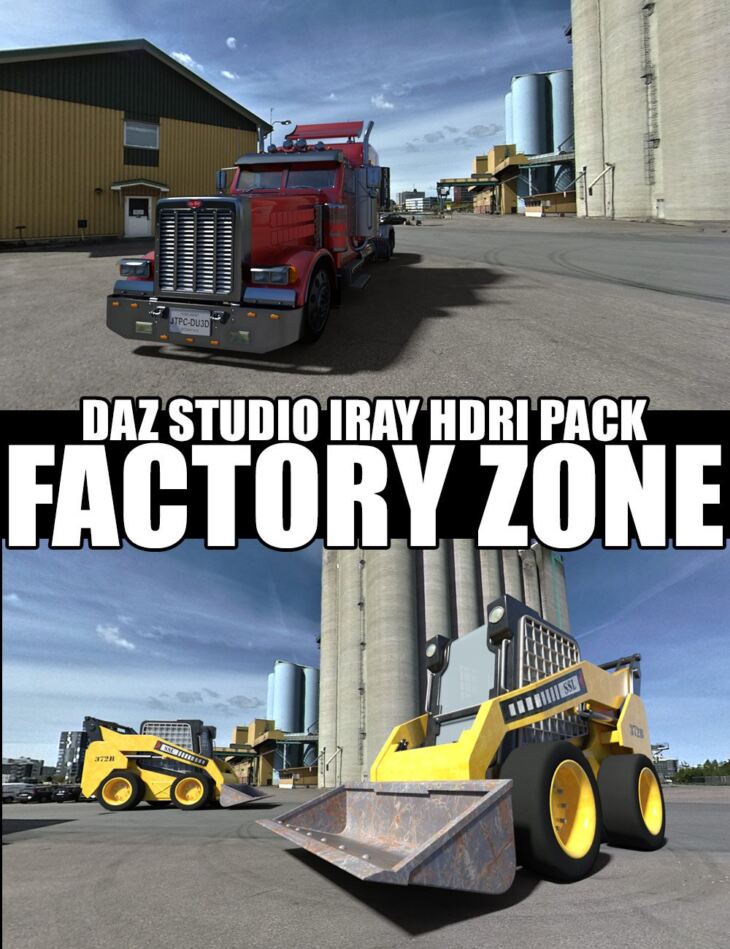 Factory Zone – DAZ Studio Iray HDRI Pack_DAZ3D下载站