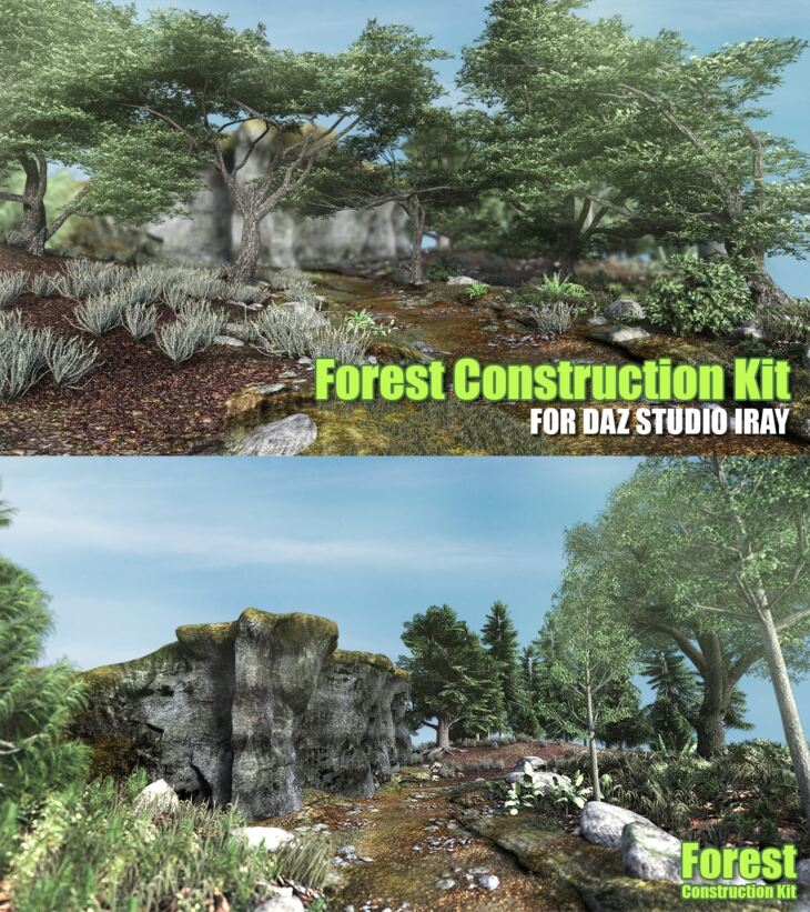 Forest Construction Kit for DS Iray_DAZ3D下载站