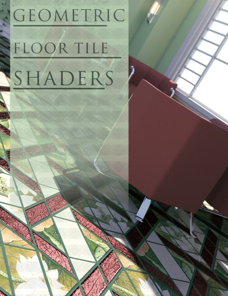 Geometric Tile Iray Shaders Vol 1_DAZ3D下载站