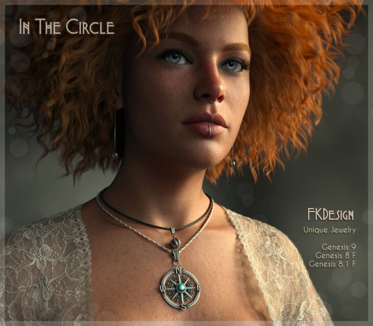 In The Circle – Jewelry for G8, G8.1 and G9_DAZ3D下载站