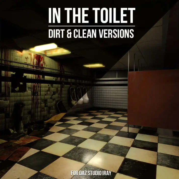 In The Toilet for DS Iray_DAZ3DDL