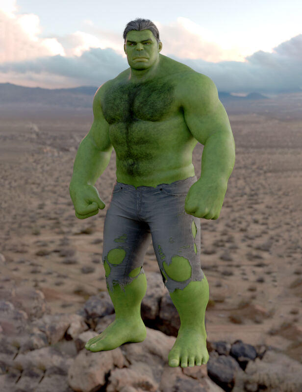 MCU Hulk For G8M_DAZ3D下载站