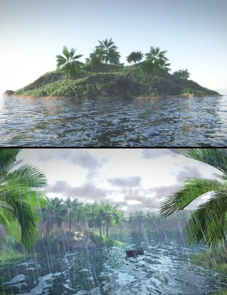 Mega Terrain: Oasis_DAZ3DDL