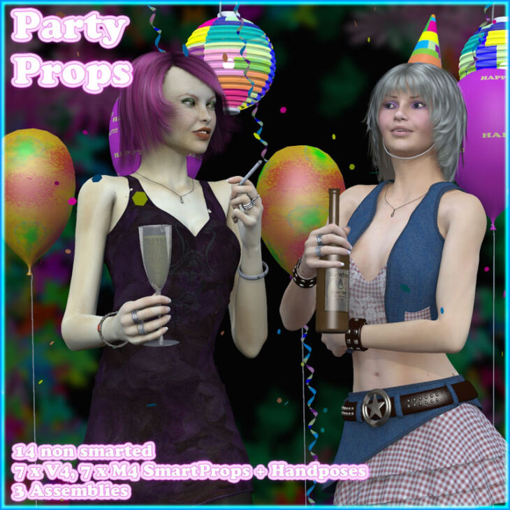 Party Props by 3-D-C_DAZ3D下载站