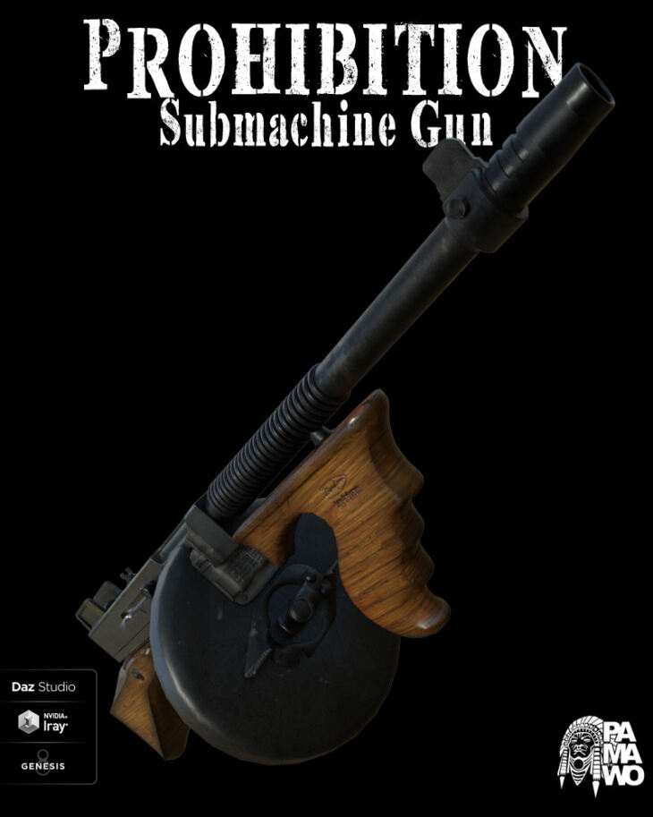Prohibition Submachine Gun for DS_DAZ3D下载站