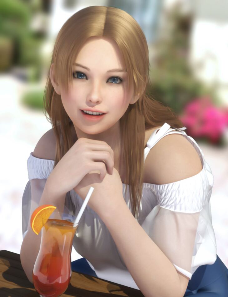 SVM’s Hime Cut Long Hair for Genesis 9, 8, and 8.1_DAZ3D下载站