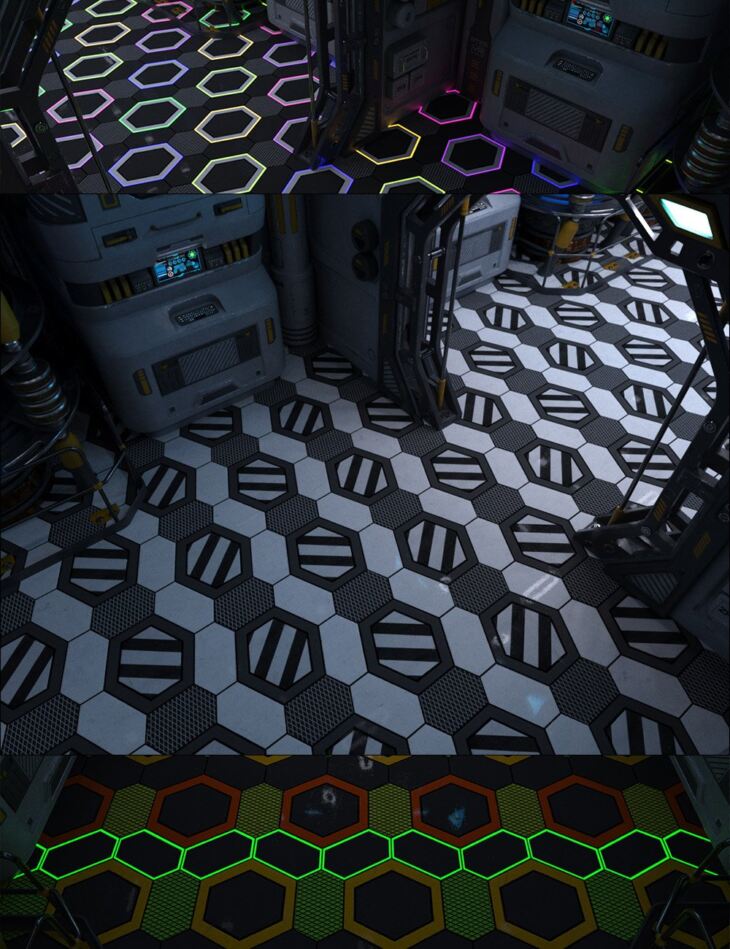Sci-Fi Flooring Iray Shaders Volume 4_DAZ3DDL