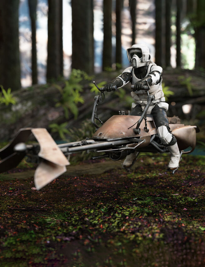 Star Wars Scout Trooper And Speeder Bike For G8M_DAZ3D下载站