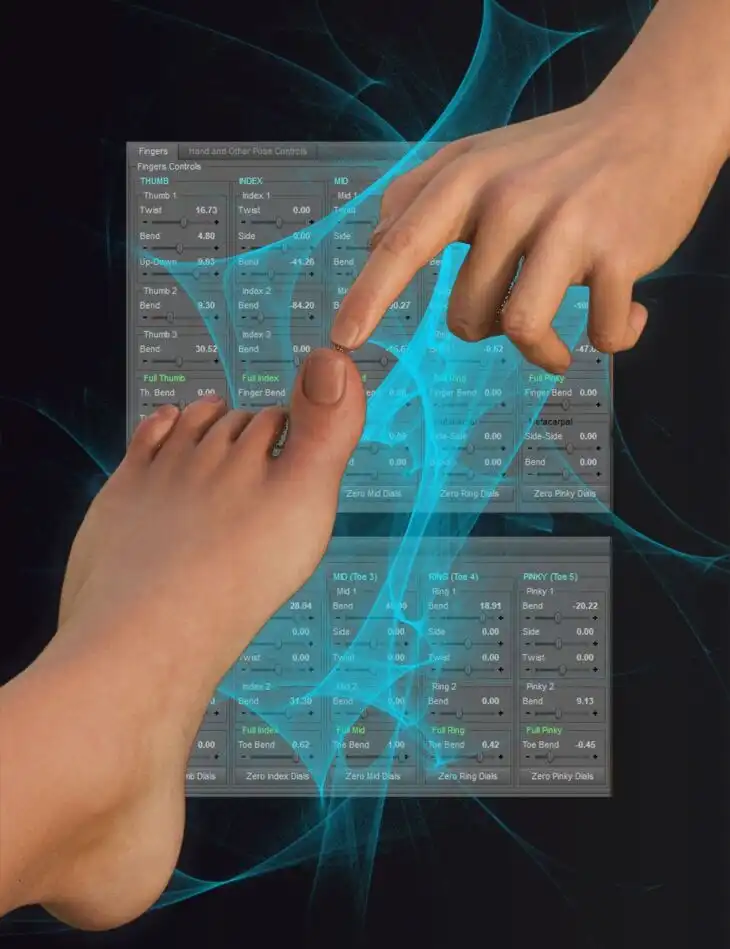 Universal Hands And Feet Control_DAZ3DDL