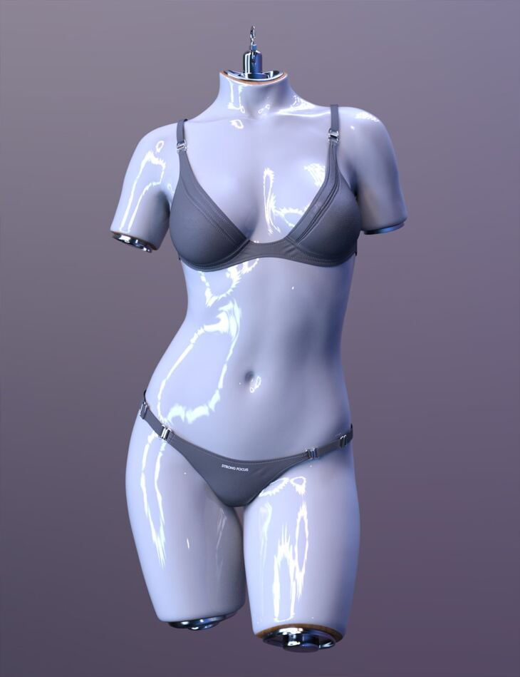 X Fashion Inspire Bikini for Genesis 9_DAZ3D下载站