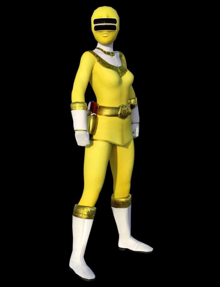 Yellow Zeo Ranger For G8F_DAZ3D下载站