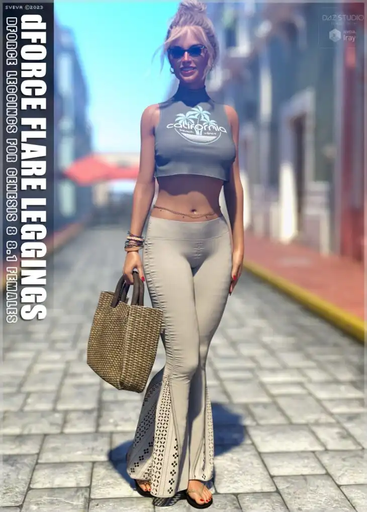 dForce Flare Leggings G8G8.1F_DAZ3DDL