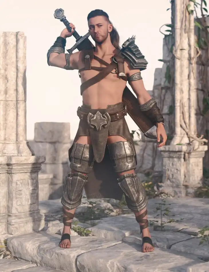 dForce Roar Armor Outfit for Genesis 9_DAZ3DDL