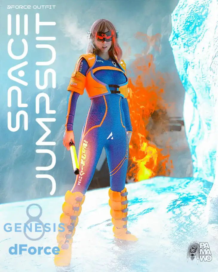 dForce Space Jumpsuit G8F_DAZ3DDL