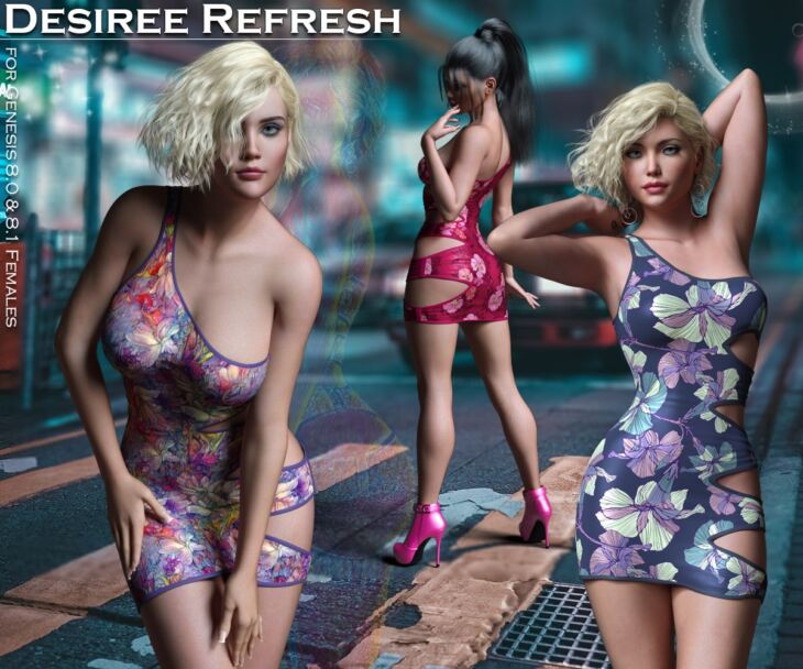 Desiree Refresh for G8.0/8.1 Females_DAZ3D下载站