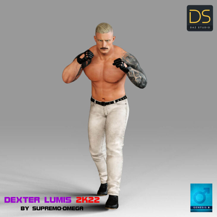 Dexter Lumis 2K22 for G8 Male_DAZ3D下载站