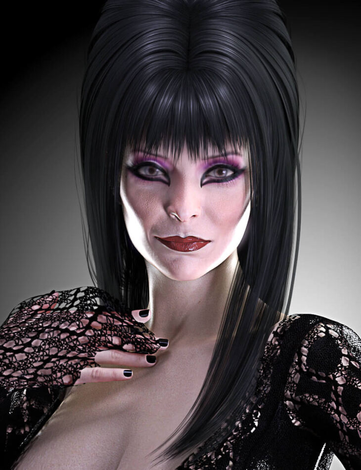 Elvira Character Morph for G8F_DAZ3DDL