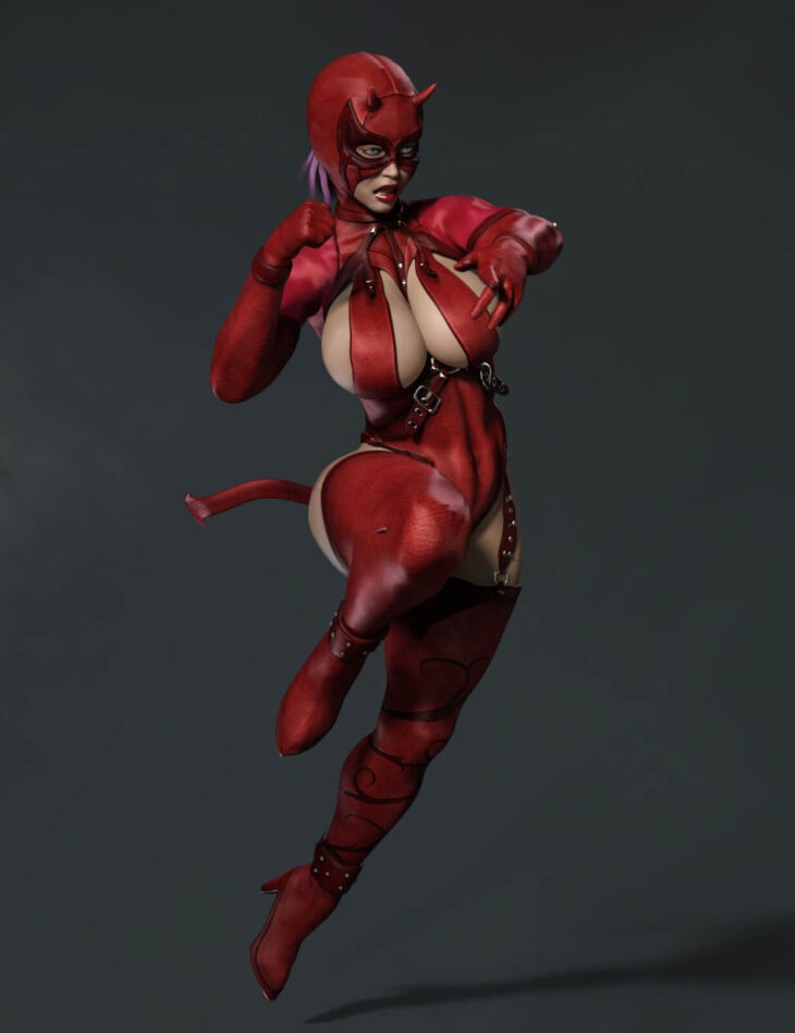 Evil Rose Outfit for Genesis 8 Female_DAZ3D下载站