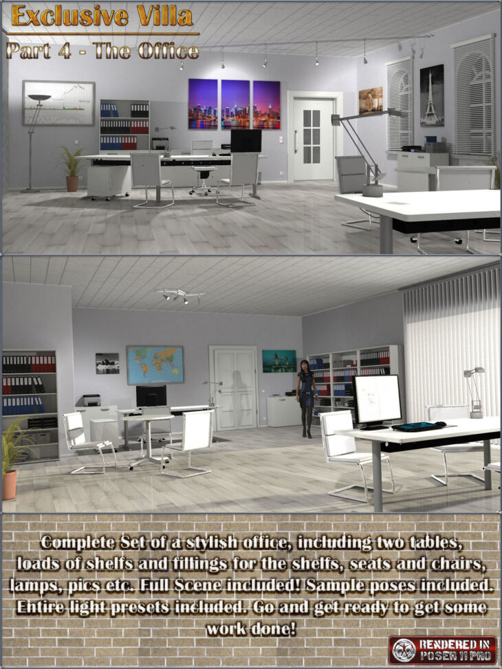 Exclusive Villa 4: The Office_DAZ3D下载站