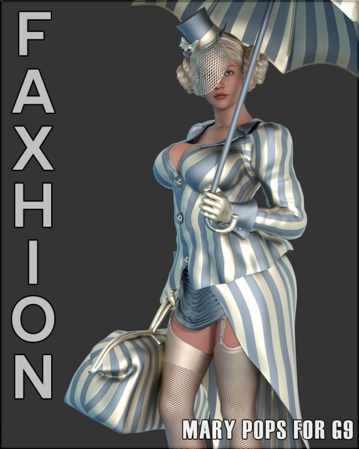 Faxhion – Mary Pops for G9_DAZ3D下载站