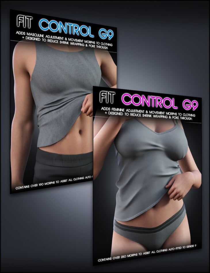 Fit Control for Genesis 9 Bundle_DAZ3D下载站