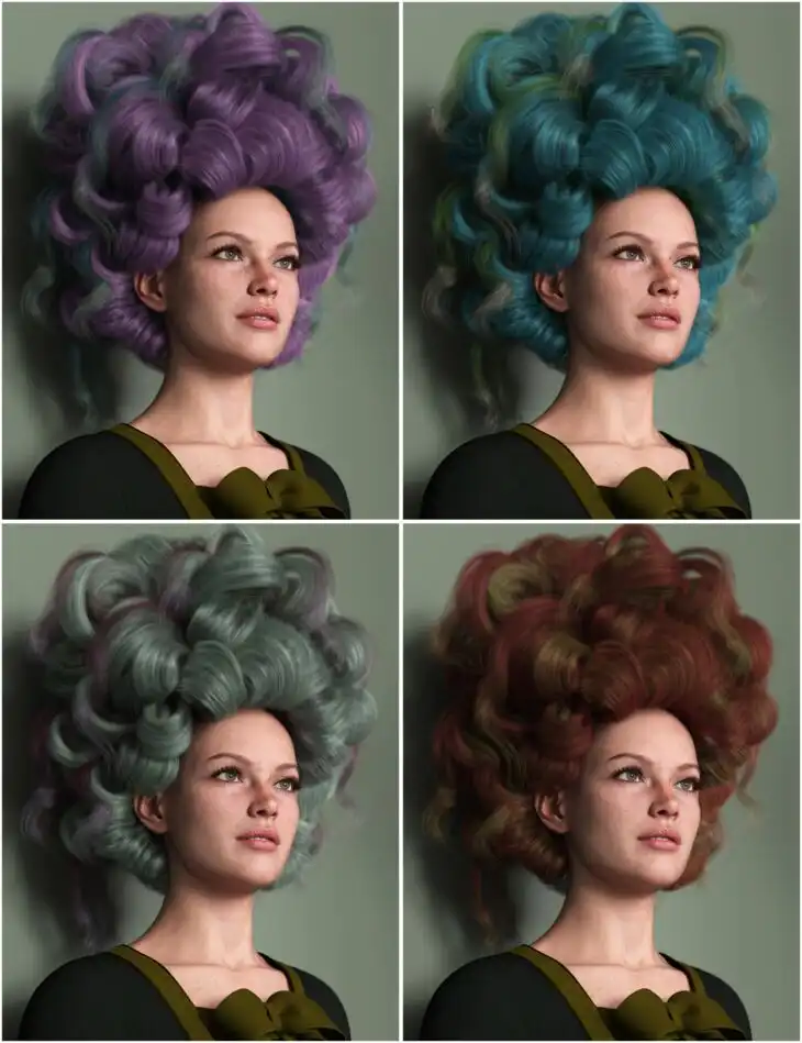 Historique Updo 2 Hair Color Expansion_DAZ3DDL