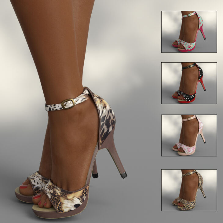 InStyle – Lysithea Shoes – for Genesis 8 and Victoria 8_DAZ3D下载站
