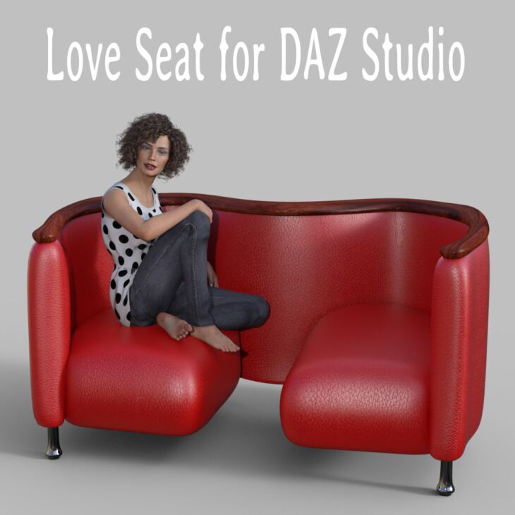 Love Seat for DAZ Studio_DAZ3D下载站
