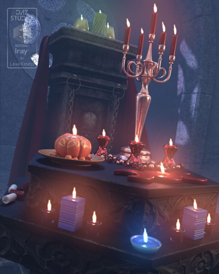 Magical Candles_DAZ3D下载站