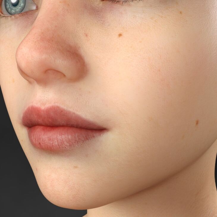 Nora V2 Character With UHD Skin Iray Mat For G8 Female_DAZ3D下载站