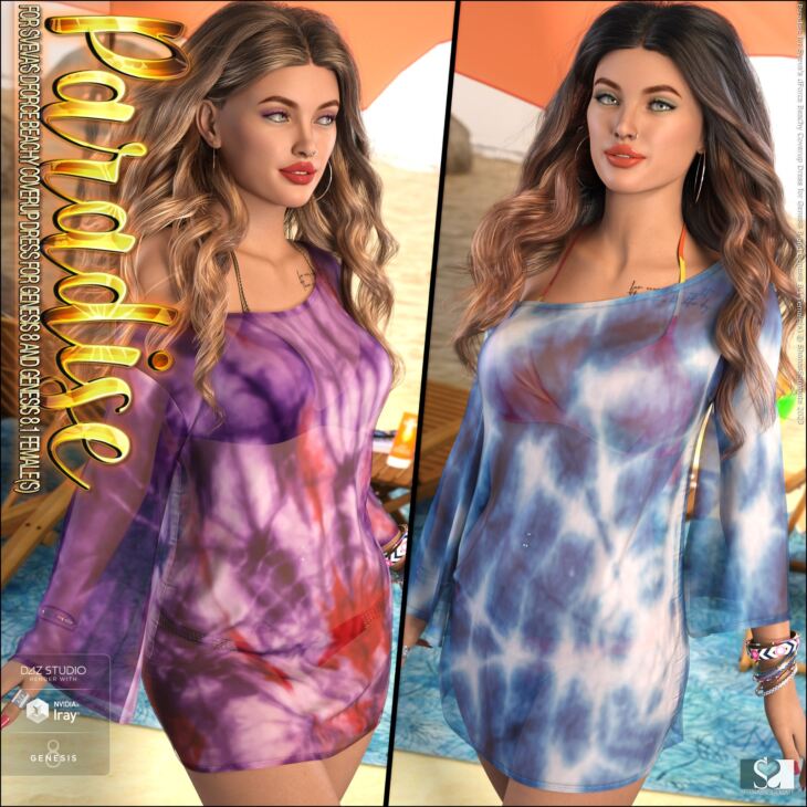 Paradise for dForce Beachy Coverup Dress for G8G8.1F_DAZ3DDL