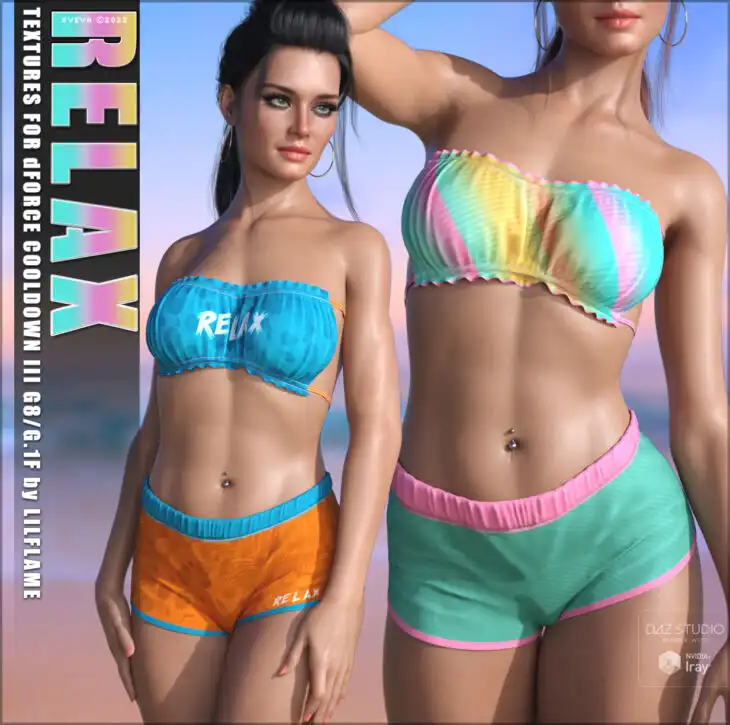 Relax Textures for dForce Cooldown III_DAZ3DDL