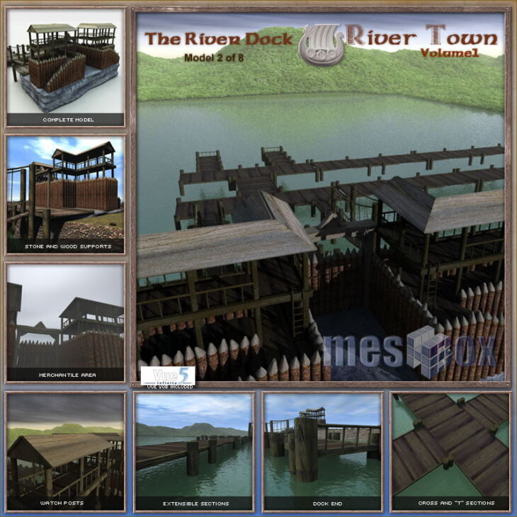 River Town Volume 1_DAZ3D下载站