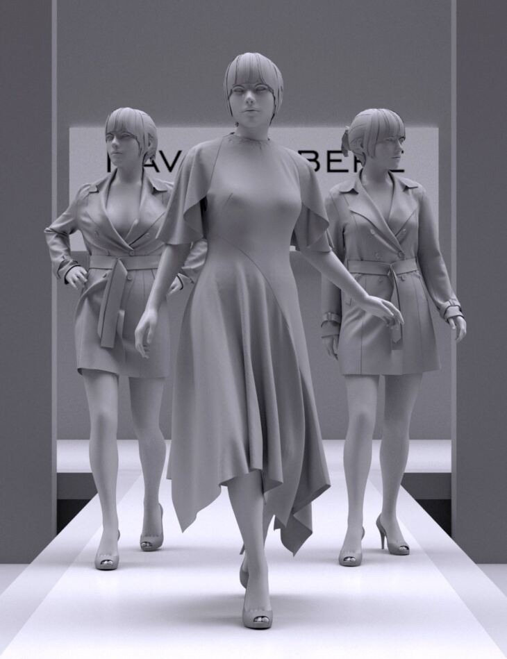 Runway Animation for Genesis 8 and 8.1 Female_DAZ3D下载站