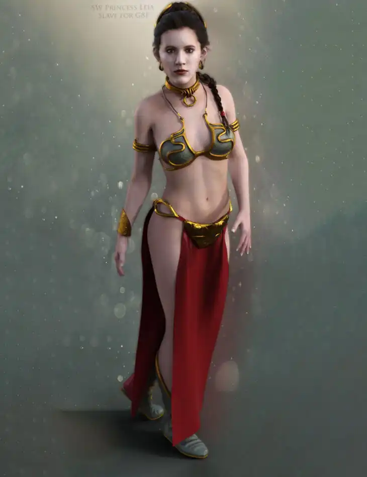SW Princess Leia Slave for G8F_DAZ3D下载站
