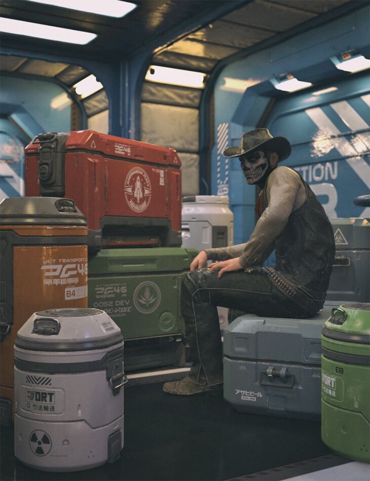 Sci-Fi Props: Crates And Containers Bundle_DAZ3D下载站