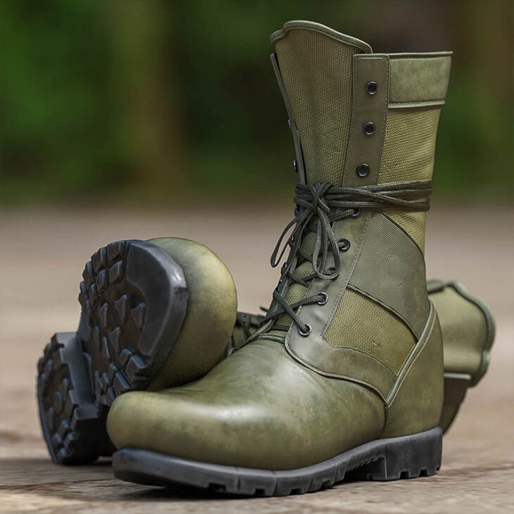 Slide3D Military Boots G9, G8, G8.1 and Texture Addon_DAZ3DDL