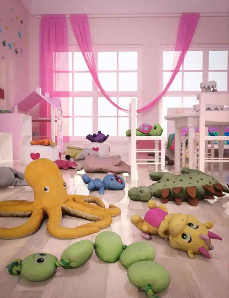 Tossed Plush Toys_DAZ3DDL