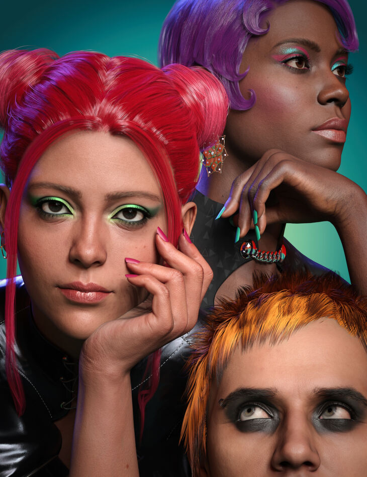 Vibrant Makeup for Genesis 9_DAZ3D下载站