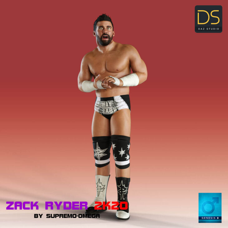 Zack Ryder 2k20 for G8 Male_DAZ3DDL